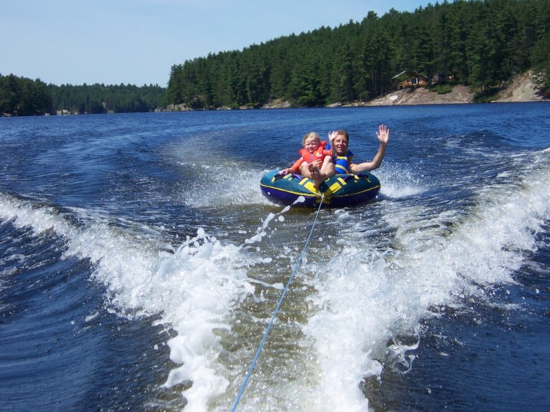 guest photo: Jason and Grace tubing