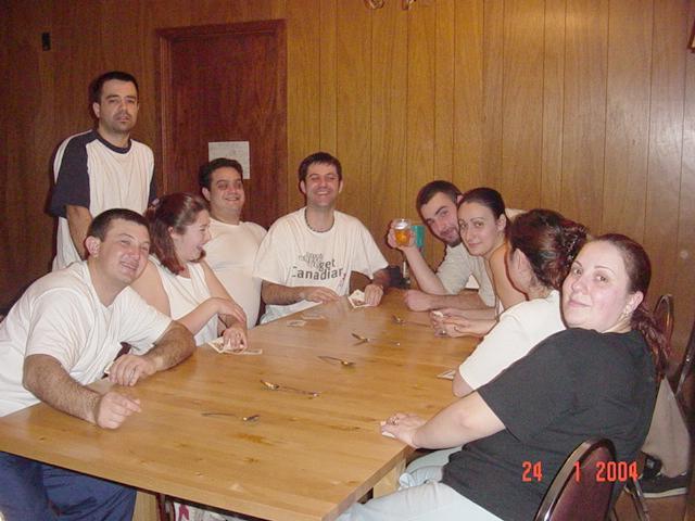 guest photo: Marta and gang playing card game